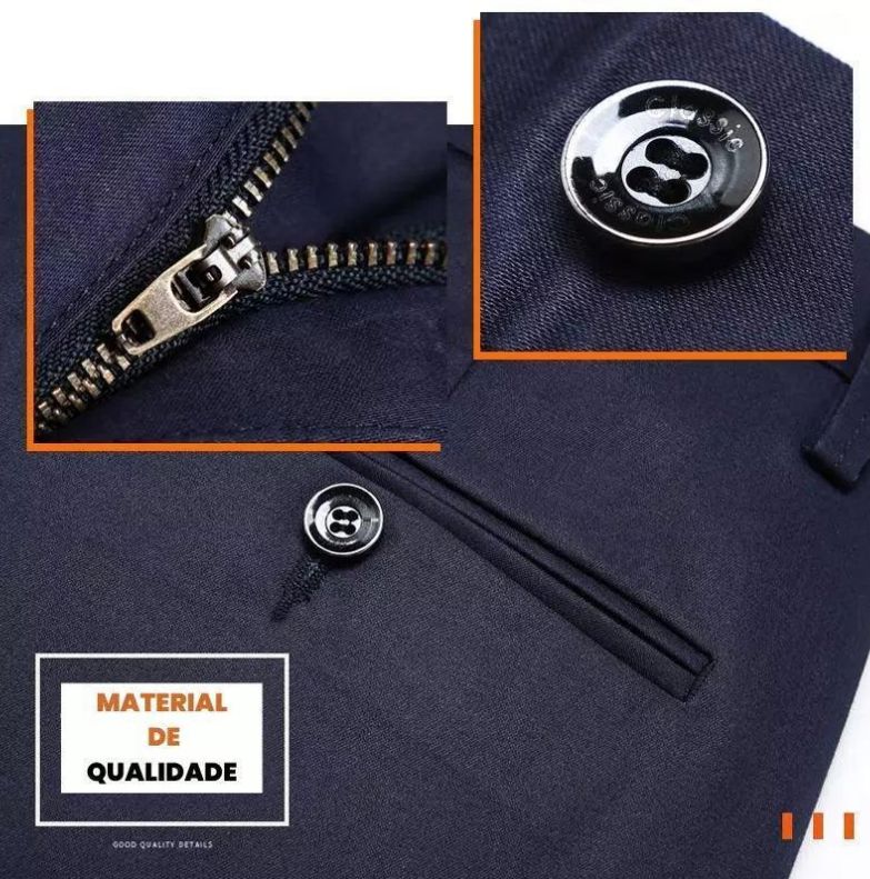 Calça Social Clássica Alfaiataria | COMPRE 1 E LEVE 2